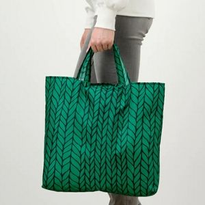 IKEA SKYNKE Bag/Shopping Tote/Pocket NEW - Great stocking stuffer! black/green